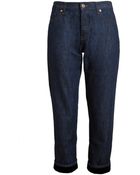 Marni Velvet Turn-Up Denim Jeans - Lyst