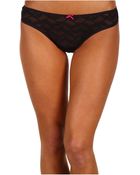 Betsey Johnson Stretch Lace Thong 722210 - Lyst