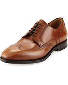 Ferragamo Candido Tramezza Wing-Tip Lace-Ups - Lyst