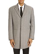 The Suits Grey Wool Herringbone Coat - Lyst