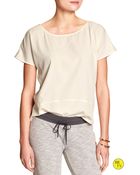 Banana Republic Factory Back-Slit Top - Lyst