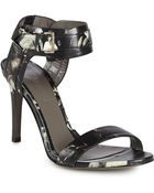 Jason Wu Floral Ankle-Strap Buckle Sandal Floral Ankle-Strap Buckle Sandal - Lyst