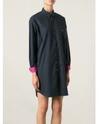 Paul By Paul Smith Contrast Cuffs Shirt Dress - Lyst