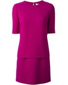 Victoria, Victoria Beckham Layered Shift Dress - Lyst