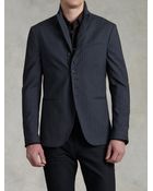 John Varvatos Convertible Peak Lapel Multi Button Jacket - Lyst