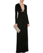 Roberto Cavalli Jersey Gown With Cutout - Lyst