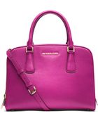 MICHAEL Michael Kors Reese Large Leather Satchel - Lyst