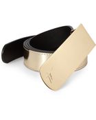 Giuseppe Zanotti Mirrored Metallic Leather Belt - Lyst