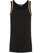 DKNY Cara Delevingne Striped Trim Tank Top - Lyst