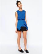 Wal-G Top With Asymmetric Hem - Lyst