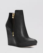 MICHAEL Michael Kors Platform Wedge Booties - Clara - Lyst