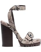 Michael Kors Philipa Runway Python Sandal - Lyst