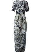 Prabal Gurung Jacquard Abstract Gown - Lyst