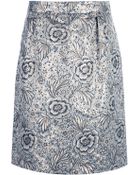 Burberry Prorsum Print Skirt - Lyst