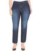 Nydj Plus Size Sheri Skinny Jeans Dana Point Wash - Lyst