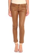 Tractr Crackle Coated Suede Skinny - Lyst