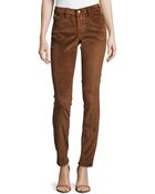 Christopher Blue Corduroy Skinny-Leg Pants - Lyst