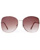 Forever 21 Oversized Round-Frame Sunglasses - Lyst