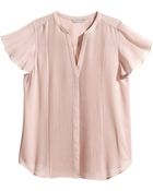 H&M + Butterfly Sleeve Blouse - Lyst