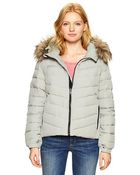 Gap Primaloft® Luxe Fur-Trim Puffer - Lyst