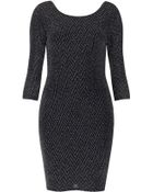 Topshop Bodycon Chevron Stripe Mini Dress - Lyst