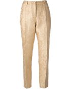Dolce & Gabbana Embroidered Tailored Trouser - Lyst