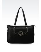 Armani Jeans Tote Bag In Tumbled Faux Leather - Lyst