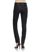 Hudson Collin Waxed Skinny Jeans - Lyst