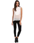 BCBGMAXAZRIA Priscilla Asymmetrical Hem Top - Lyst