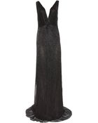 Roberto Cavalli Beaded Silkchiffon Gown - Lyst