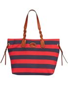 Dooney & Bourke Rugby Nylon Stripe Shopper - Lyst