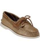 Sperry Top-sider Authentic Original 2 Eye Sand Metallic Suede - Lyst