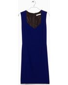Mango Fitted Dress - Lyst
