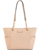 Calvin Klein Saffiano Leather Tote - Lyst