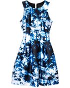 Cynthia Rowley Bonded Seamed Waist Dress - Lyst
