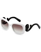 Prada Minimal Baroque Square-Frame Sunglasses - Lyst