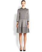 Antonio Marras Lurex Jacquard Mixed Knit Dress - Lyst
