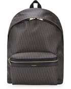 Saint Laurent Monogram Toile Backpack - Lyst