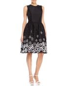 Jason Wu Black Beaded Fit & Flare Dress - Lyst