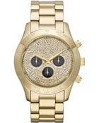 Michael Kors Ladies Layton Chronograph Glitz Watch - Lyst