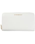 Burberry London Pebbled Zip Around Wallet - Lyst