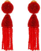 Oscar de la Renta Short Tassel Earring - Lyst