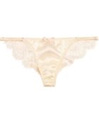 Agent Provocateur Abbey Satin And Lace Briefs - Lyst