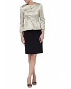 Helene Berman Peplum Lizard Jacket - Lyst
