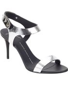 Giuseppe Zanotti Plated Ankle-Strap Sandals - Lyst
