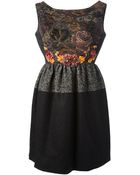 Antonio Marras Floral Embroidered Tapestry Dress - Lyst