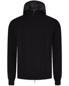 Corneliani Quilted Hood Zip Sweater - Lyst