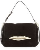 Diane von Furstenberg Flirty Suede Shoulder Bag - Lyst