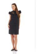 Catherine Malandrino Capped Sleeved Shirt Dress - Lyst