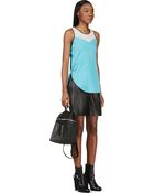3.1 Phillip Lim Turquoise Silk Scooped Out Tank Top - Lyst